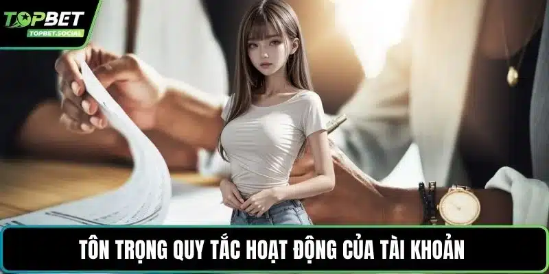 Tôn trọng quy tắc hoạt động của tài khoản 